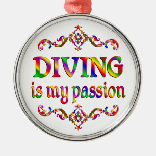 Diving Passion Metal Tree Decoration