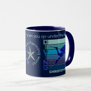 Diving - Personal Customisable For Men Mug