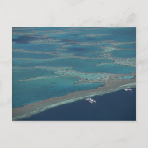 Diving platforms near reef, Great Barrier Postcard