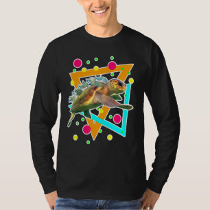 Diving Sea Cute Turtle Fish Scuba Diver Ocean T-Shirt