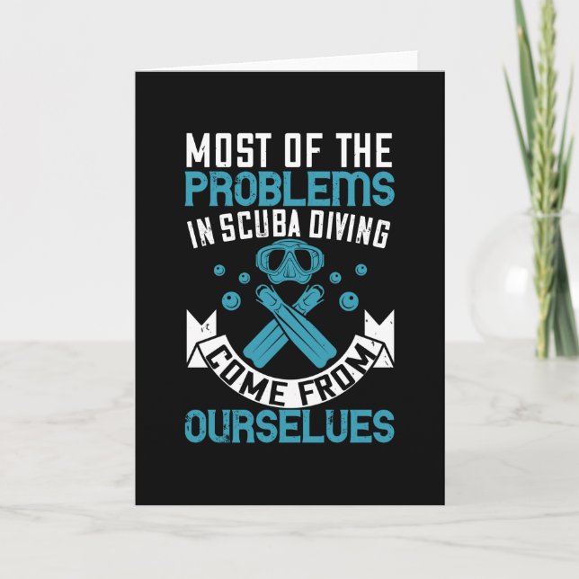 Diving - Self-made Scuba Diving Problems Card (Front)