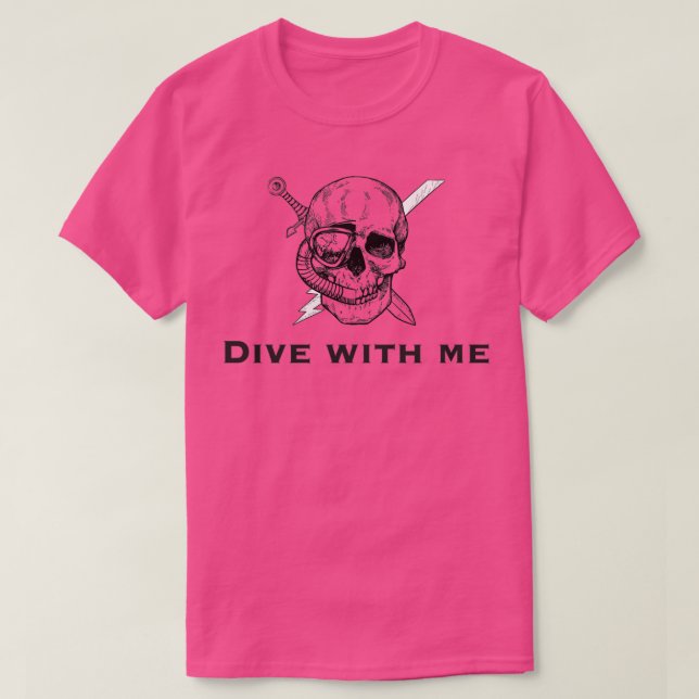 Diving Skull T-Shirt (Design Front)
