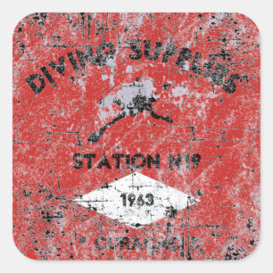 Diving Supplies Square Sticker