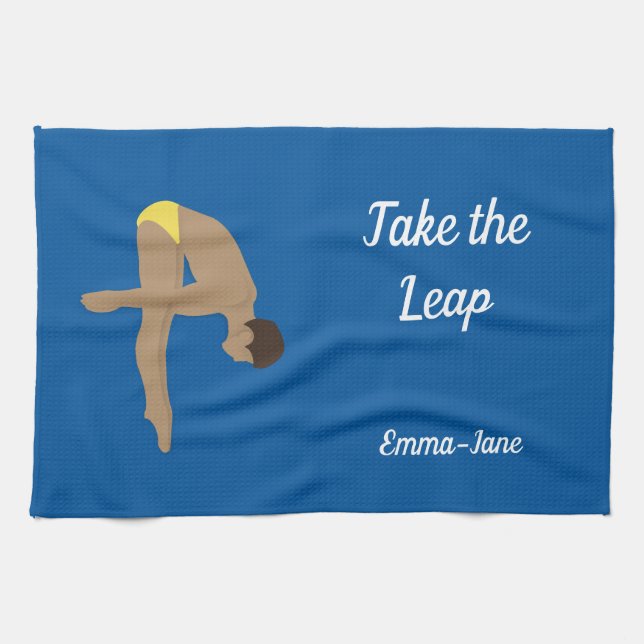 Diving Tea Towel (Horizontal)