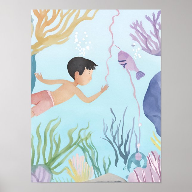 Diving the reef poster (Front)