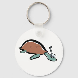 diving tortoise key ring