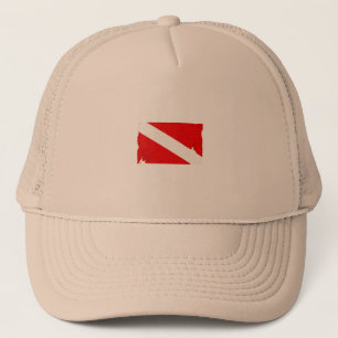 diving trucker hat