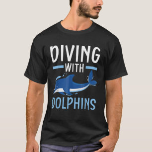 Diving With Dolphin Marines Biologist Underwater A T-Shirt