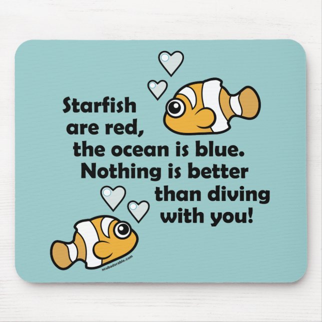 Diving With You Mouse Mat (Front)
