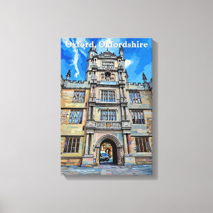 Divinity in Stone – Bodleian Library, Oxford Canvas Print