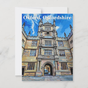 Divinity in Stone – Bodleian Library, Oxford Postcard