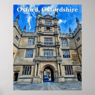 Divinity in Stone – Bodleian Library, Oxford Poster