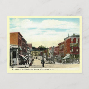 Division St., Peekskill, New York Vintage Postcard
