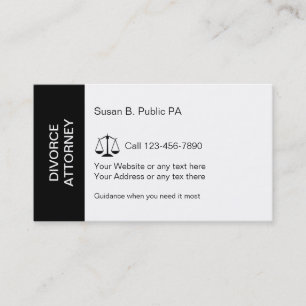 Divorce Attorney Business Cards