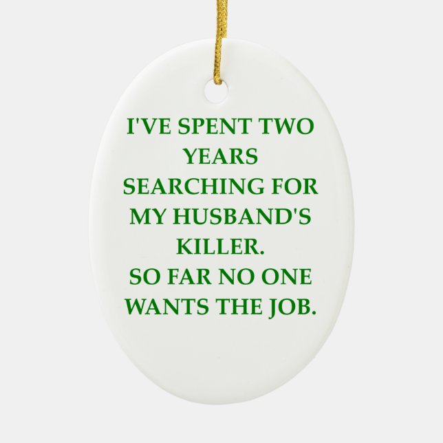 divorce ceramic tree decoration (Front)