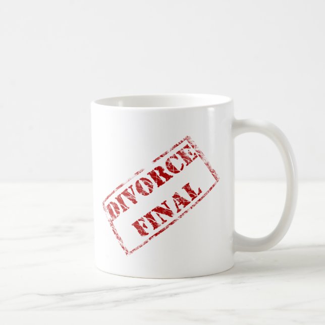 Divorce Final Stamp Coffee Mug (Right)