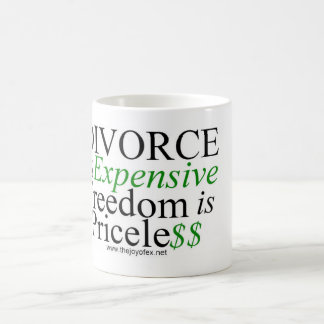 "Divorce is Expensive..." 11 oz White ceramic mug