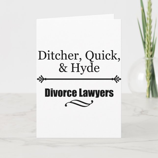 Divorce Lawyers Card (Front)