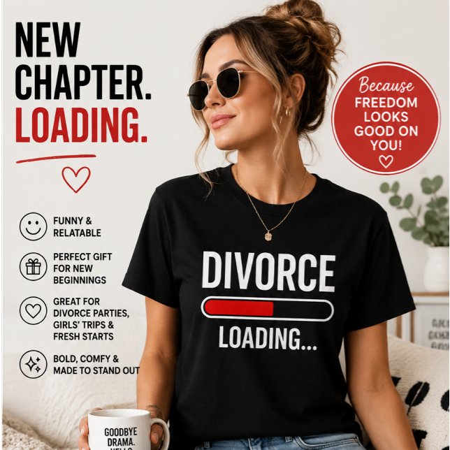 Divorce Loading Funny Divorce | Divorce Party Gift T-Shirt (Creator Uploaded)