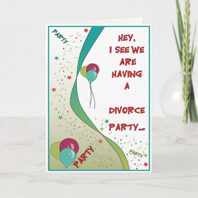 Divorce Party Card (Front)
