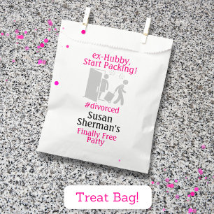 Divorce Party Finally Free Pink Decor Favour Bags