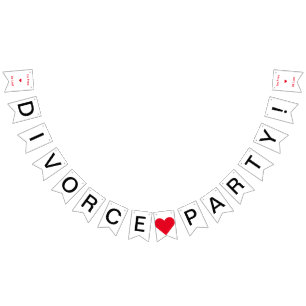 Divorce Party Free At Last Bunting