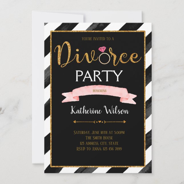 Divorce party invitation (Front)