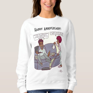 Divorce Rate Women's White Sweatshirt