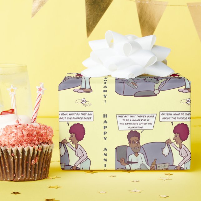 Divorce Rate Wrapping Paper (Birthday Party)