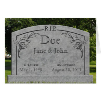 Divorce - RIP Card - change text