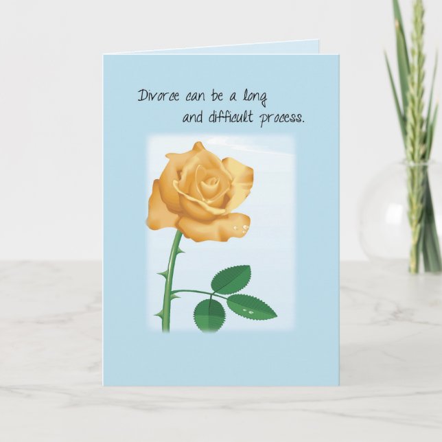 Divorce Support and Encouragement, Rose Card (Front)