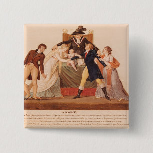 Divorce. The Reconciliation 15 Cm Square Badge