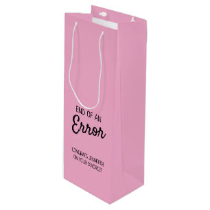 Divorce Wine Label Gift Bag