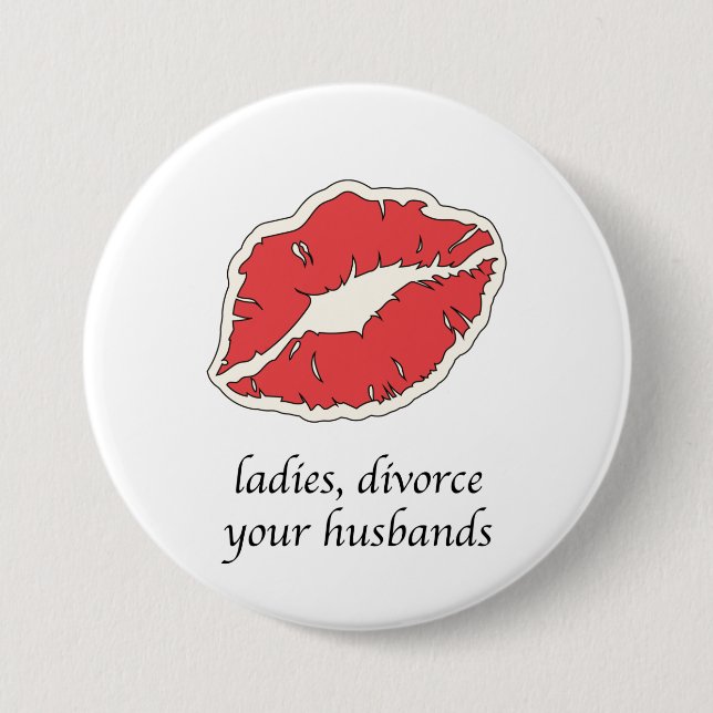 Divorce your husbands 4b movement badge (Front)