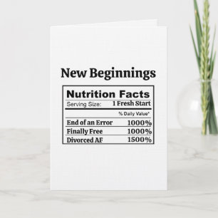 Divorced AF Funny Humour Newly Single Finally Free Card