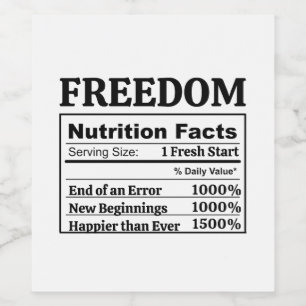 Divorced AF Party Gift Newly Single Freedom Break Wine Label