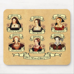 Divorced, Beheaded, DIed... Wives of Henry VIII Mouse Mat