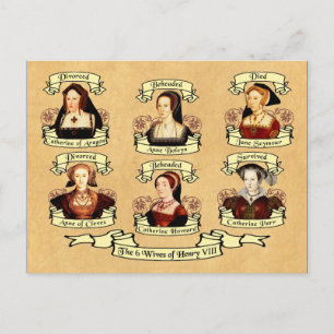 Divorced, Beheaded, DIed... Wives of Henry VIII Postcard