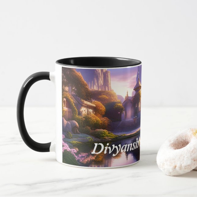 Divyansh's Morning Tea Mug (With Donut)