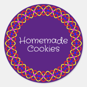 Diwali Bakery Box Packaging Classic Round Sticker