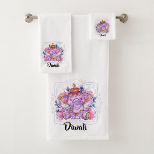 Diwali Bath Towel Set