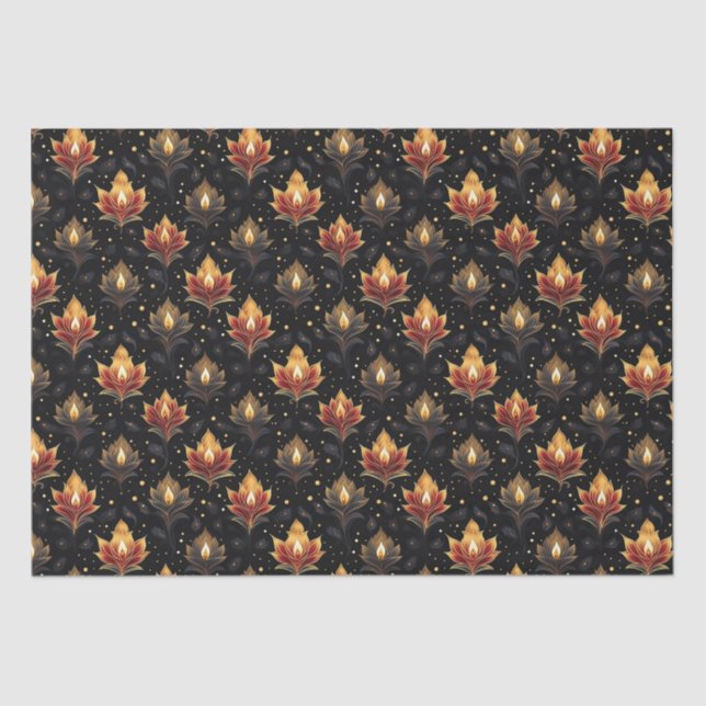 Diwali Candles  Tissue Paper (Front)