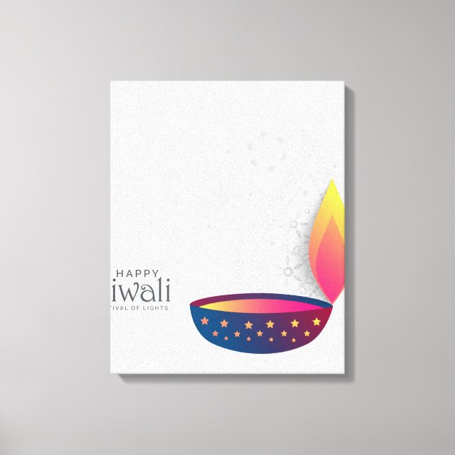 Diwali Canvas Print (Front)