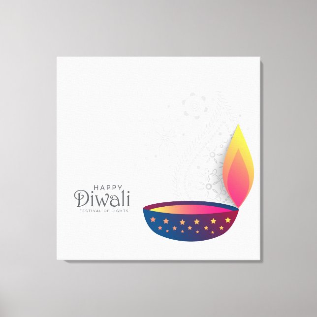 Diwali Canvas Print (Front)