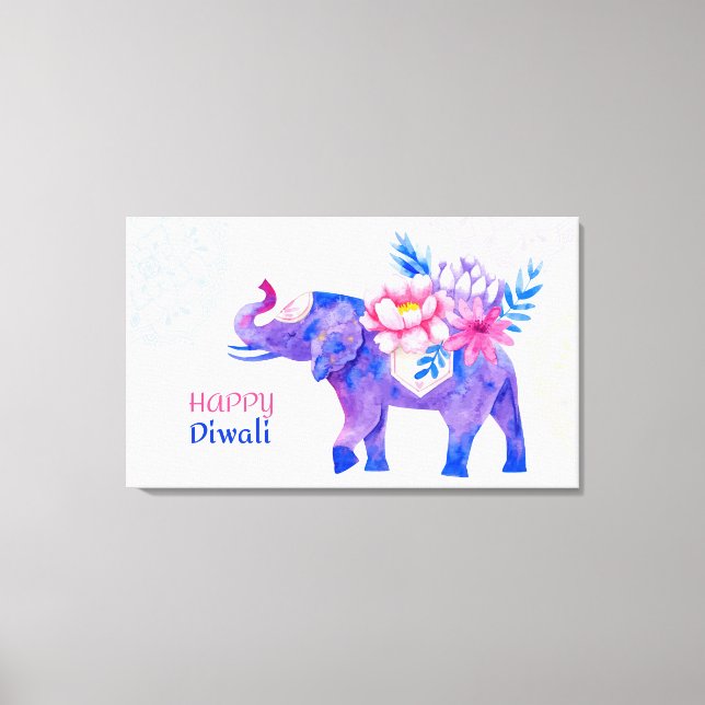 Diwali Canvas Print (Front)