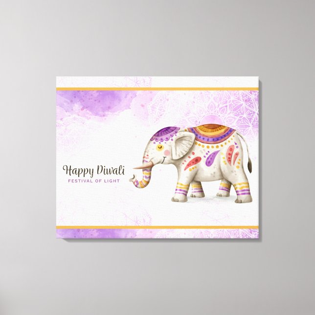 Diwali Canvas Print (Front)
