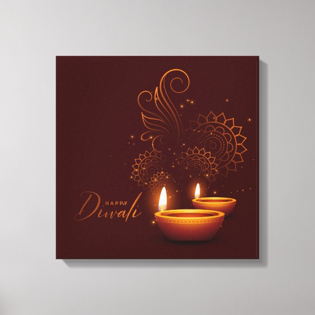 Diwali Canvas Print (Front)
