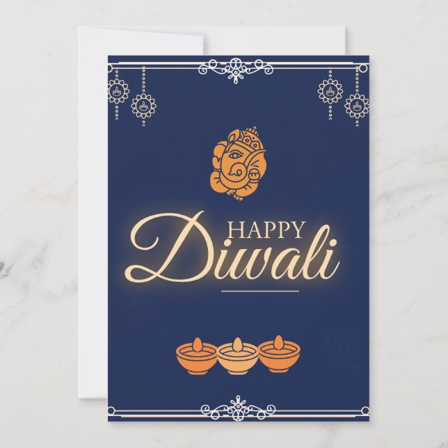 Diwali Celebration Party Invitation (Back)