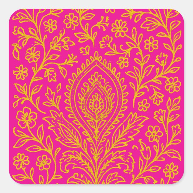 diwali celebrations square sticker (Front)
