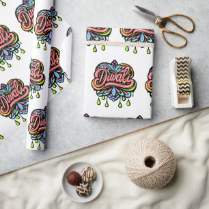 Diwali Colourful Hearts Wrapping Paper